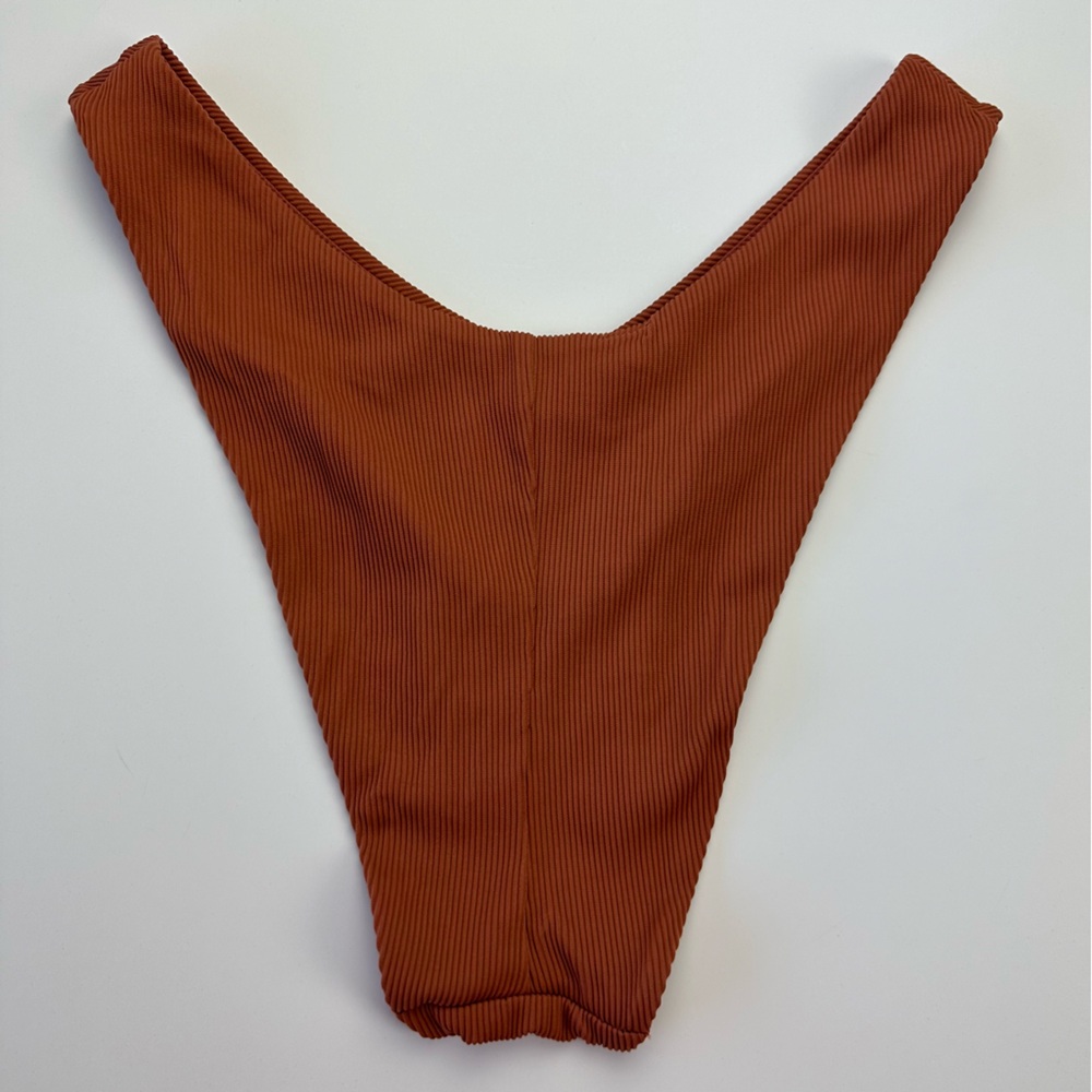 Aerie Ribbed Super High Cut Cheekiest Bikini Bottom - Picture 2 of 5